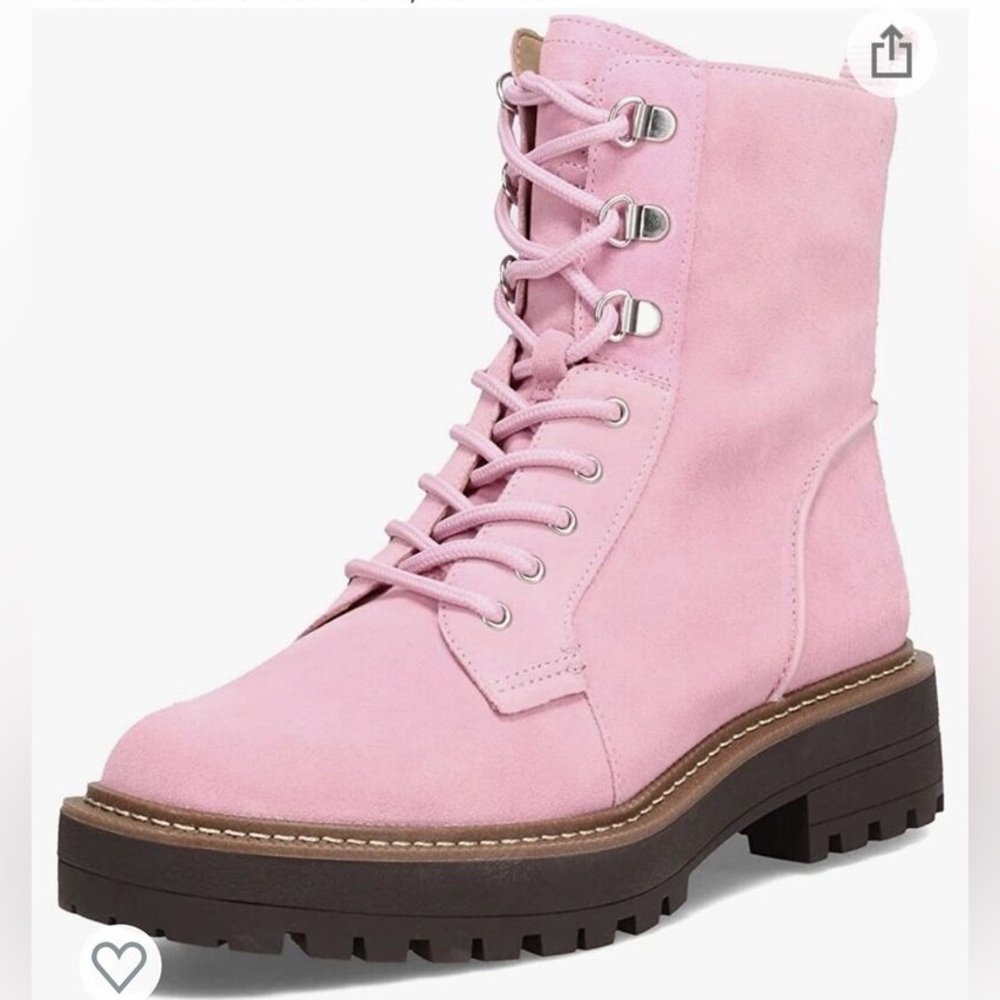 Sam Edelman - NWT - Women's Pink Lace-Up Boot Size 7